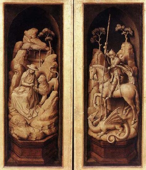 WEYDEN, Rogier van der Sforza Triptych oil painting picture